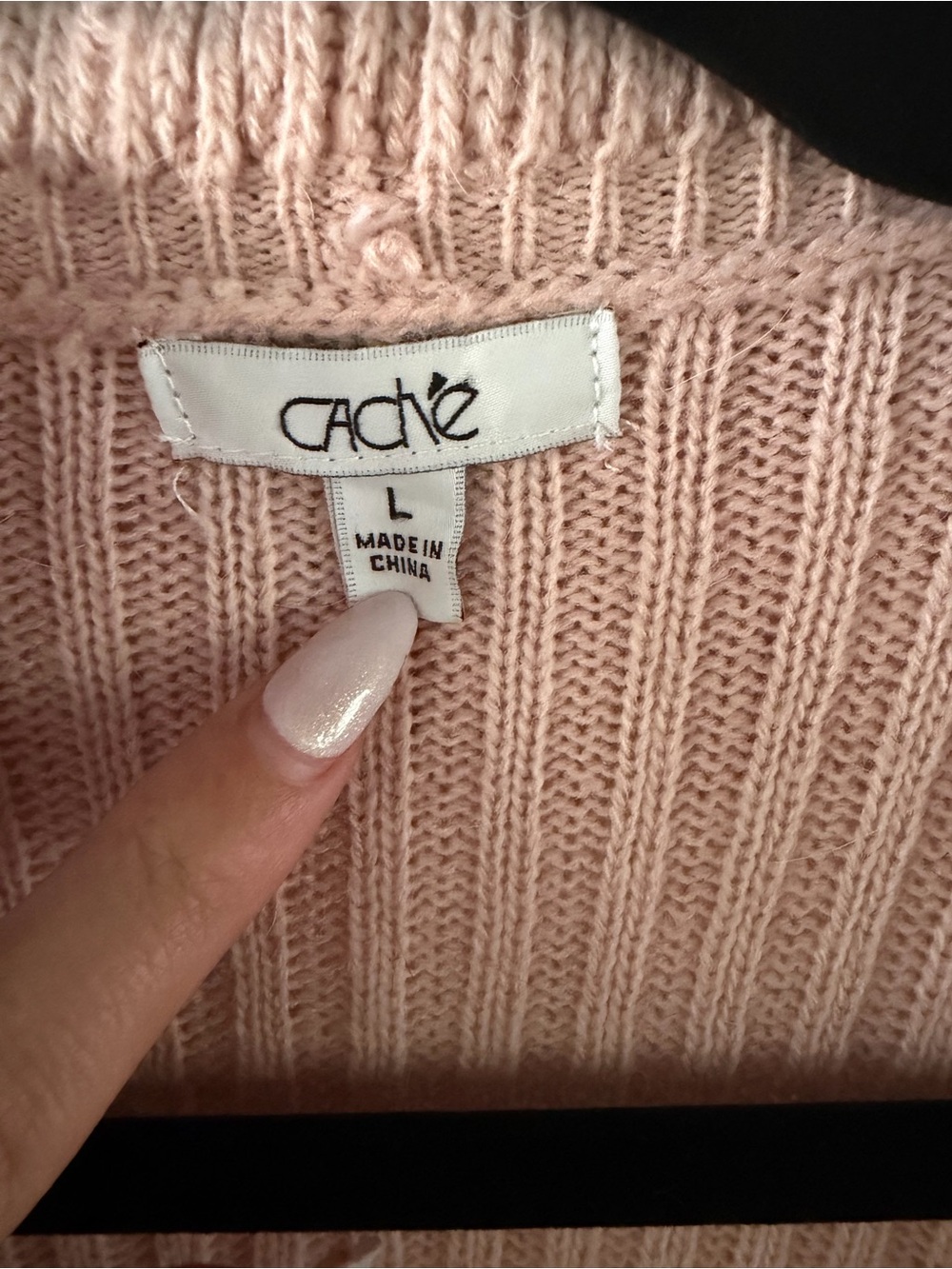 Cache Blush Pink Ruffle-Trim Open Cardigan - Picture 4 of 7